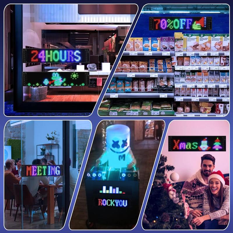 Nfutreon Eyes For Car windshield, Devil eyes For Vehicle: Programmable, Bluetooth APP Control, Pre-made Animations & Customizable Text LED Sign for car