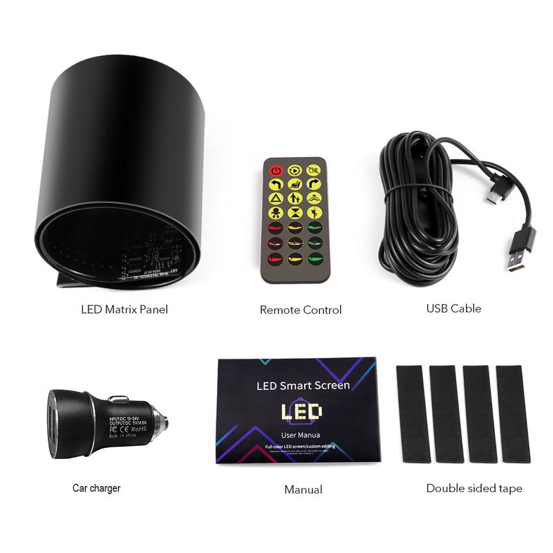 Nfutreon Eyes For Car windshield, Devil eyes For Vehicle: Programmable, Bluetooth APP Control, Pre-made Animations & Customizable Text LED Sign for car
